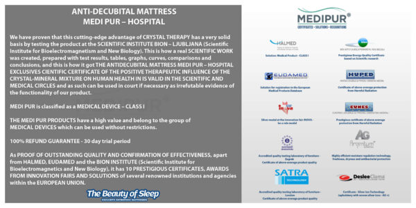 ANTI-DECUBITAL MATTRESS MEDI PUR - HOSPITAL CRYSTAL THERAPY EXCLUSIVE - Image 10